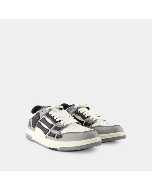 Amiri White Varsity Skel Top Low Sneakers for men