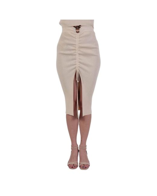 Pinko Natural Midi Skirts