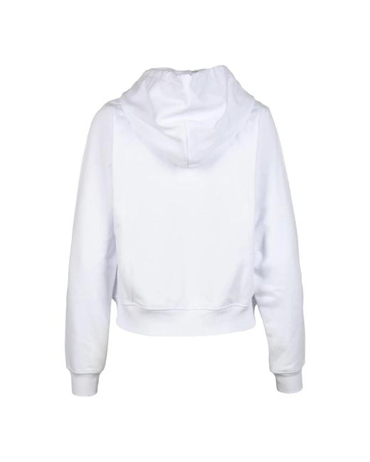 DIESEL Hoodies & Sweatvesten ,Wit ,Katoen Katoenmix Sweatshirt in het White