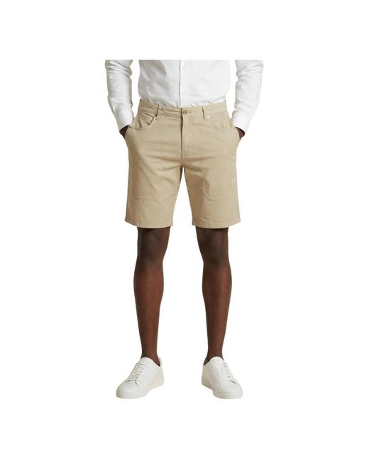 Jeckerson Natural Casual Shorts for men