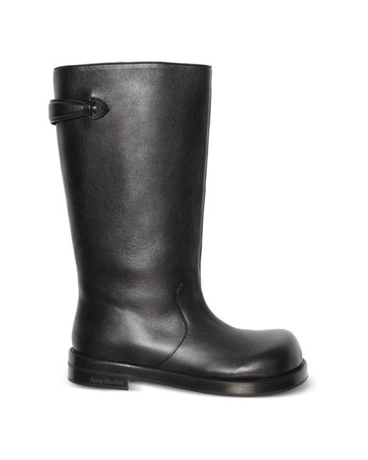 Acne Black Leather Boots
