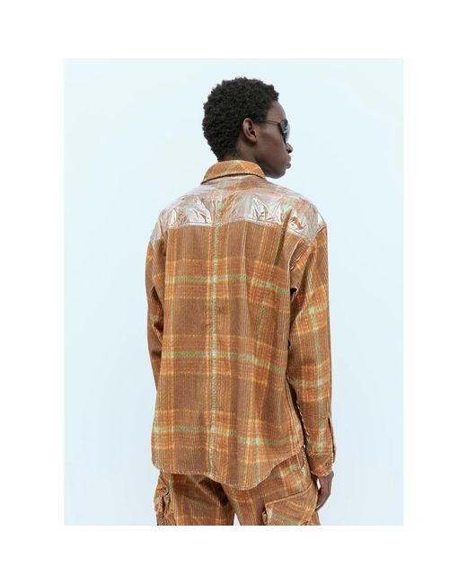 ERL Brown Casual Shirts for men