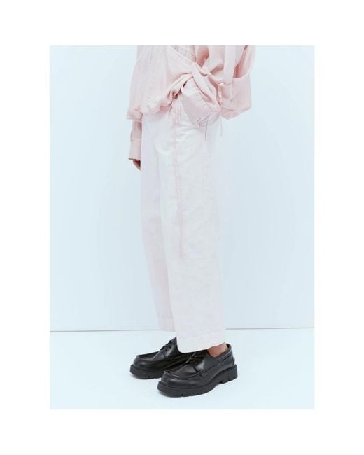 Dries Van Noten White Cropped Trousers for men