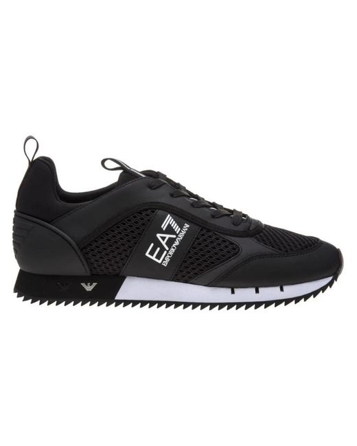 EA7 Black Sneakers for men