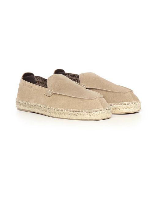 Emporio Armani Natural Espadrilles for men