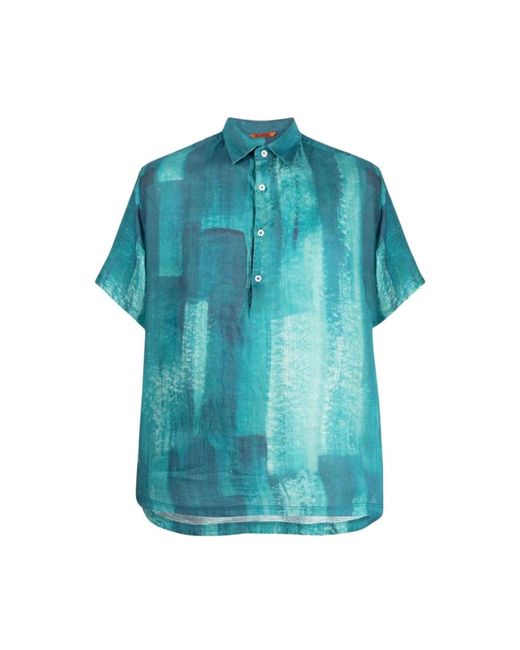 Barena Polo-Shirt Mit Druck in Blue für Herren