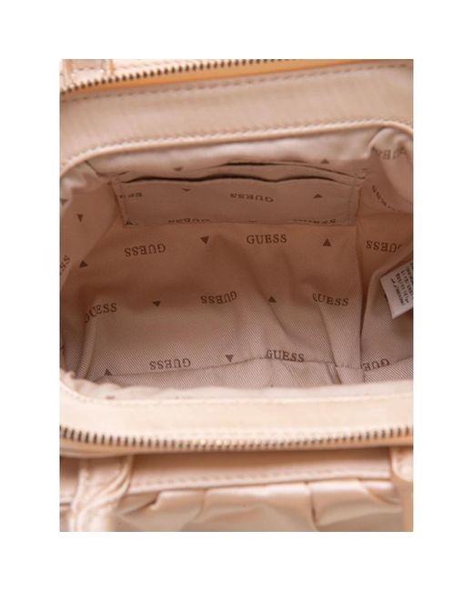 Guess Natural Mini frame small bag mit abnehmbarem gurt,mini frame small bag mit metall-details,kleine tasche mit metallgoldakzenten