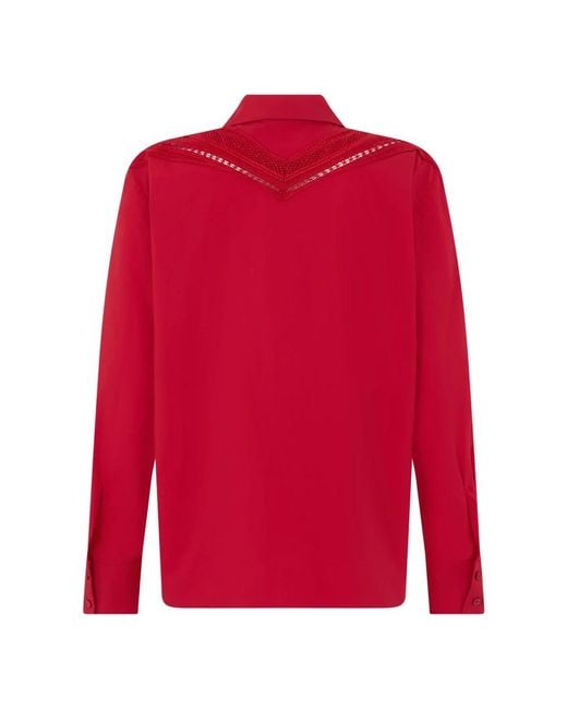 Alberta Ferretti Red Shirts