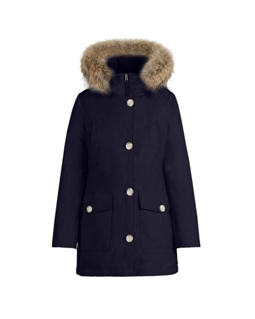 Woolrich Blue Parkas for men