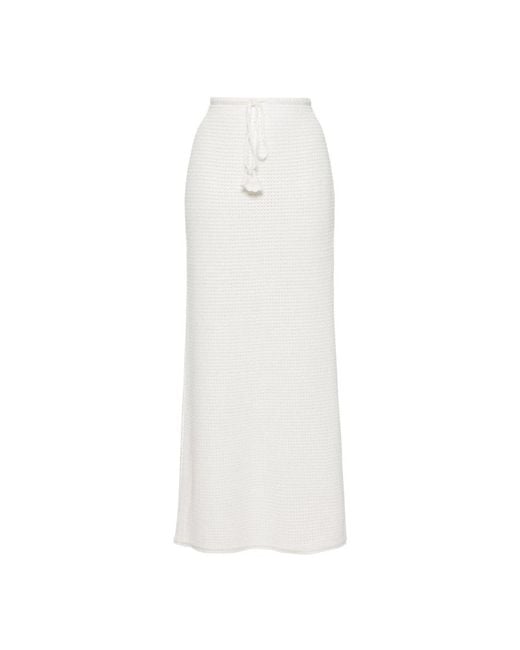 Self-Portrait White Maxi Skirts