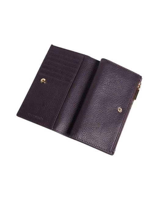 Coccinelle Purple Metallic Soft Wallet