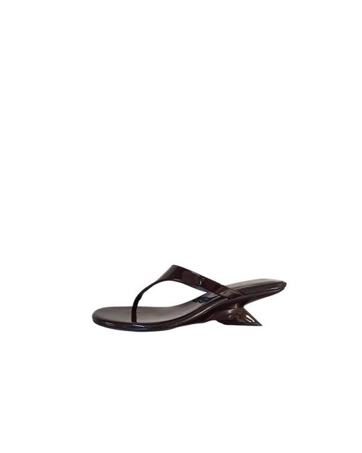 Jeffrey Campbell Brown Heeled Mules