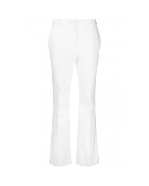Boutique Moschino White Wide Trousers