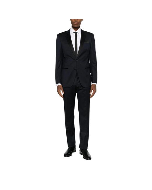 Boss Single Breasted Suit in het Black voor heren