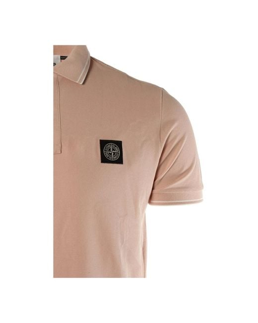 Stone Island Pink Polo Shirts for men
