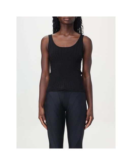 Sleeveless Tops di Mugler in Black