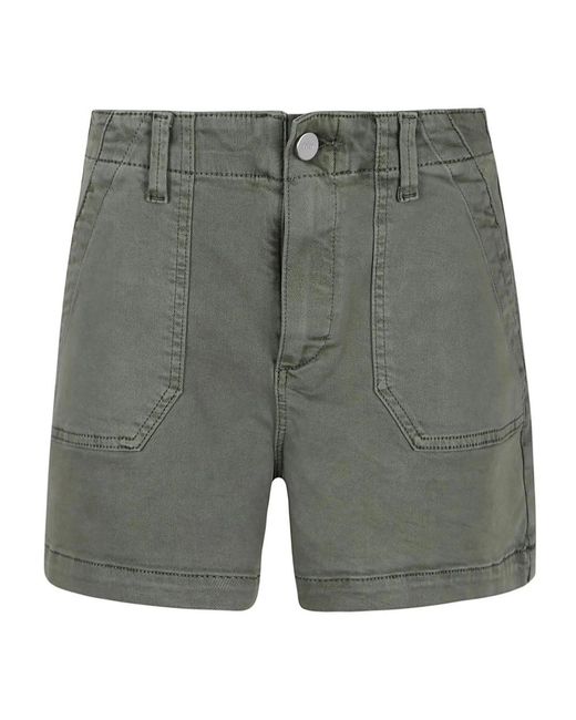 PAIGE Gray Denim Shorts