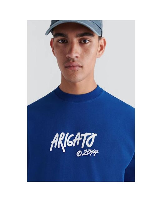 Axel Arigato Aixel Bio-Baumwoll T-Shirt in Blue für Herren