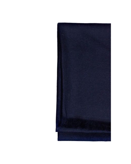 Eleventy Blauwe Wol Kasjmier Zijden Sjaal in het Blue voor heren