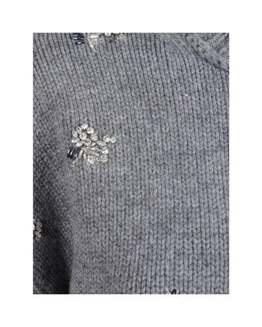 Round-Neck Knitwear Jonathan Simkhai en coloris Gray