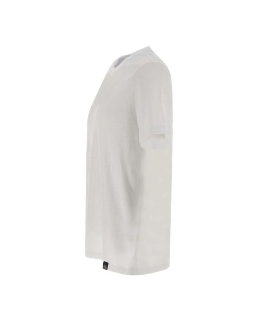 Kangra Tops ,Wit ,Katoen T-Shirt Met Ronde Hals Van Katoen in het White voor heren
