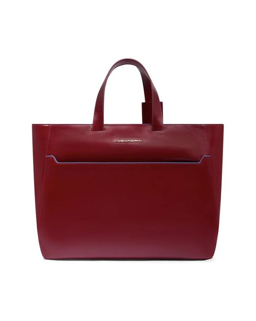 Piquadro Red Square Tote