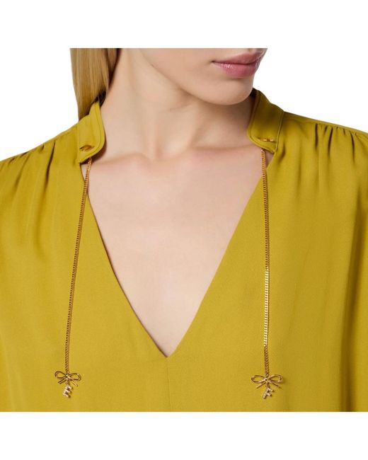 Elisabetta Franchi Yellow Blouses