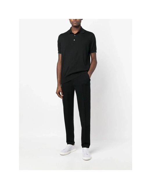 Polo Shirts Brunello Cucinelli de hombre de color Black