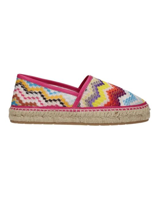 Missoni Fabric Espadrilles in het Pink