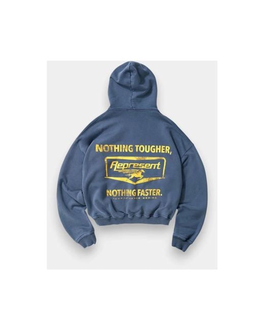 Represent Blue Hoodies