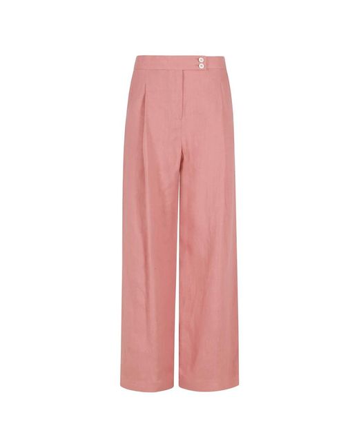 Eleventy Pink Wide Trousers