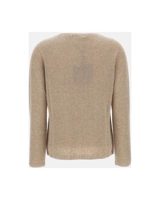 Max Mara Natural Round-Neck Knitwear