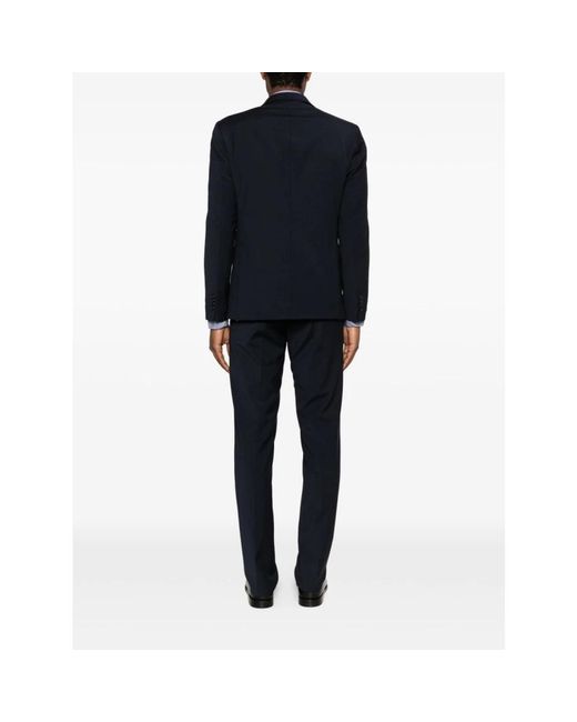Daniele Alessandrini Black Single Breasted Suits for men