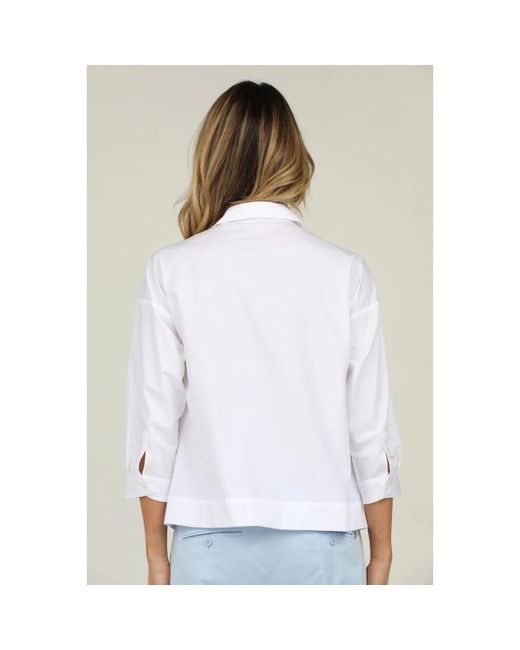 Blouses & shirts > shirts ROSSO35 en coloris White