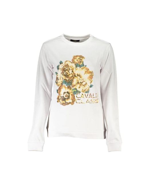 Roberto Cavalli White Sweatshirts