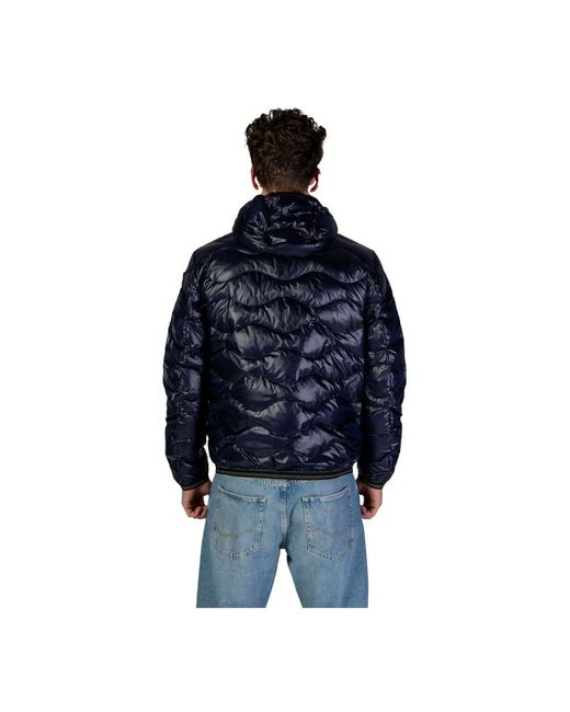Blauer Zip-Up Hooded Jacket in het Blue voor heren