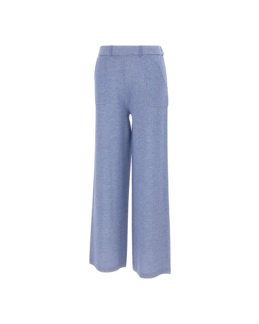 Kangra Blue Straight Trousers