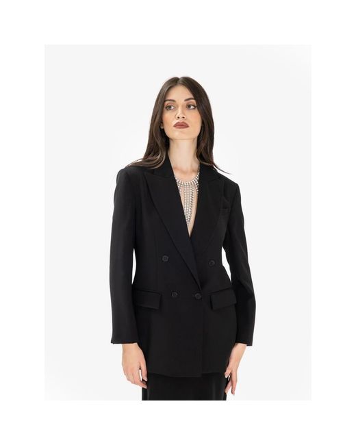 P.A.R.O.S.H. P.A.R.O..H. ,Jassen ,Zwart ,Blazer Oversize in het Black