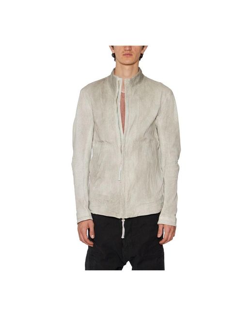 Boris Bidjan Saberi Lederjacke in Gray für Herren