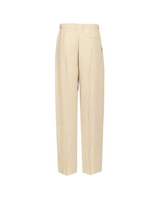 Emporio Armani Natural Straight Trousers