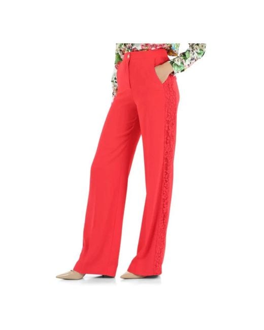 Marciano Red Wide Trousers