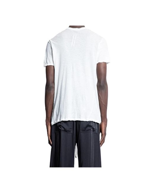 Rick Owens White T-Shirts for men