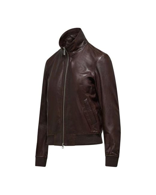 Leather Jackets di Bomboogie in Brown