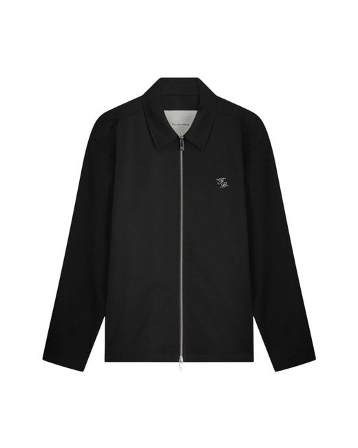 Filling Pieces Coach Jacket Twill Wool in het Black voor heren