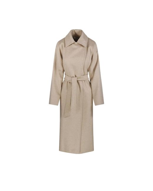 Max Mara Natural Belted Coats