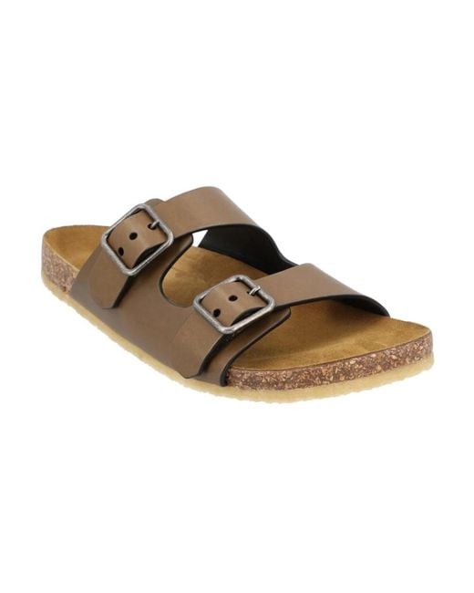 Saint Laurent Brown Sliders
