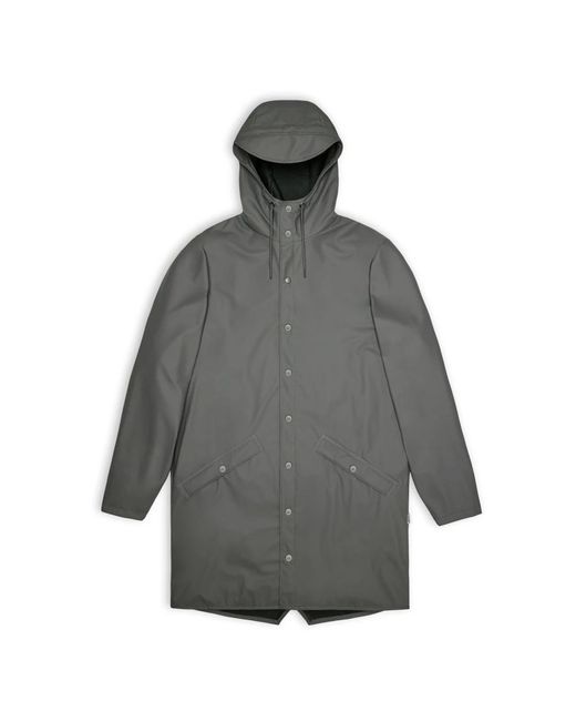 Rains Gray Long Jacket