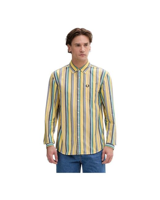 Fred Perry Casual Hemden in het Green voor heren