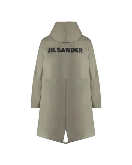 Jil Sander Gray Parkas for men