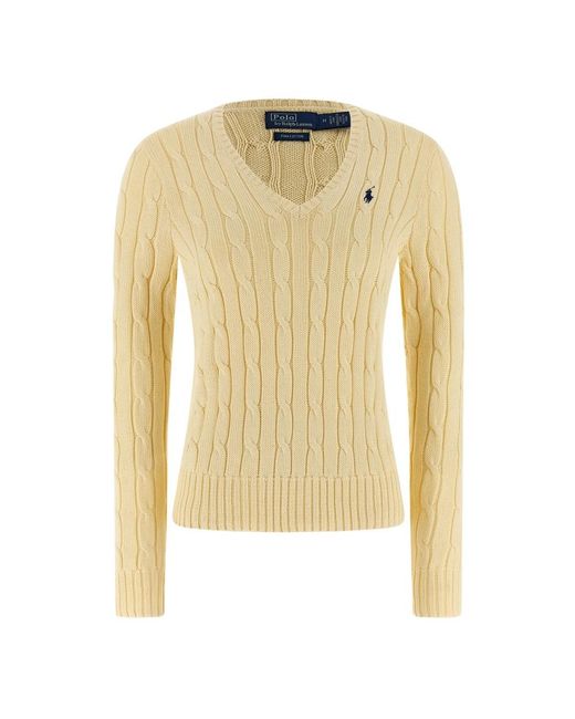 Polo Ralph Lauren Yellow V-Neck Knitwear
